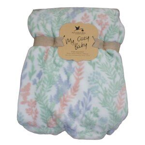 Adirondack My Cozy Baby Wildflower Floral Fleece Blanket Infant Girls Soft NWT